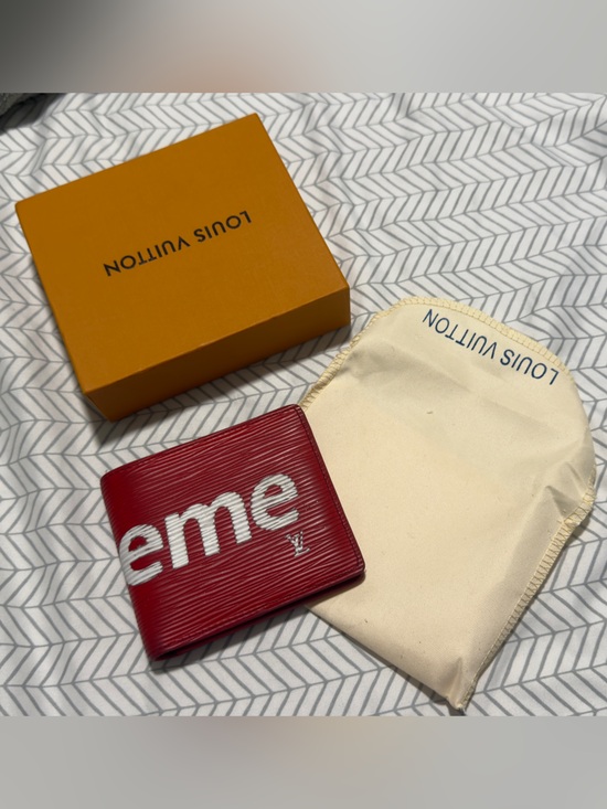 Louis Vuitton Other - Louis Vuitton Red Epi Leather 'eme' Bifold Wallet